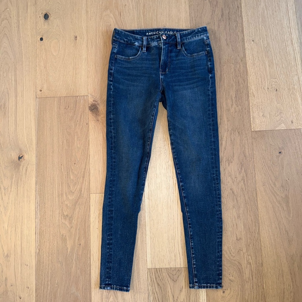 American Eagle Outfitters Dark Blue Skinny Jeans